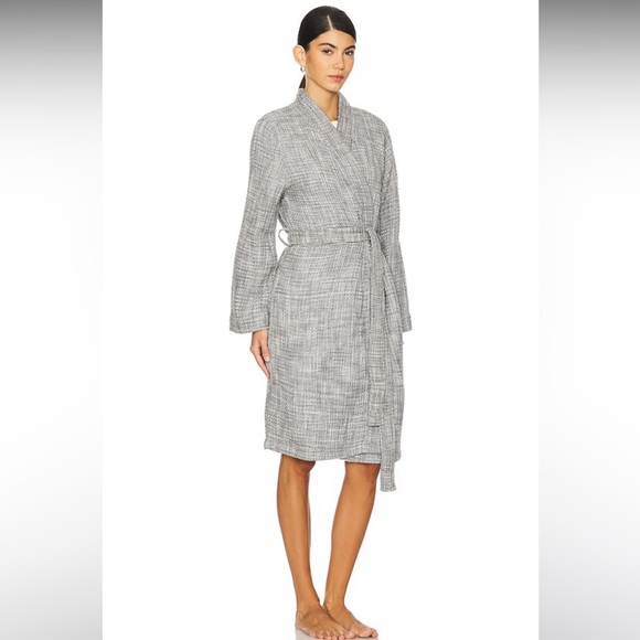 Parachute Waffle Robe in Gray 100% Turkish Cotton Size Small - Picture 2 of 14